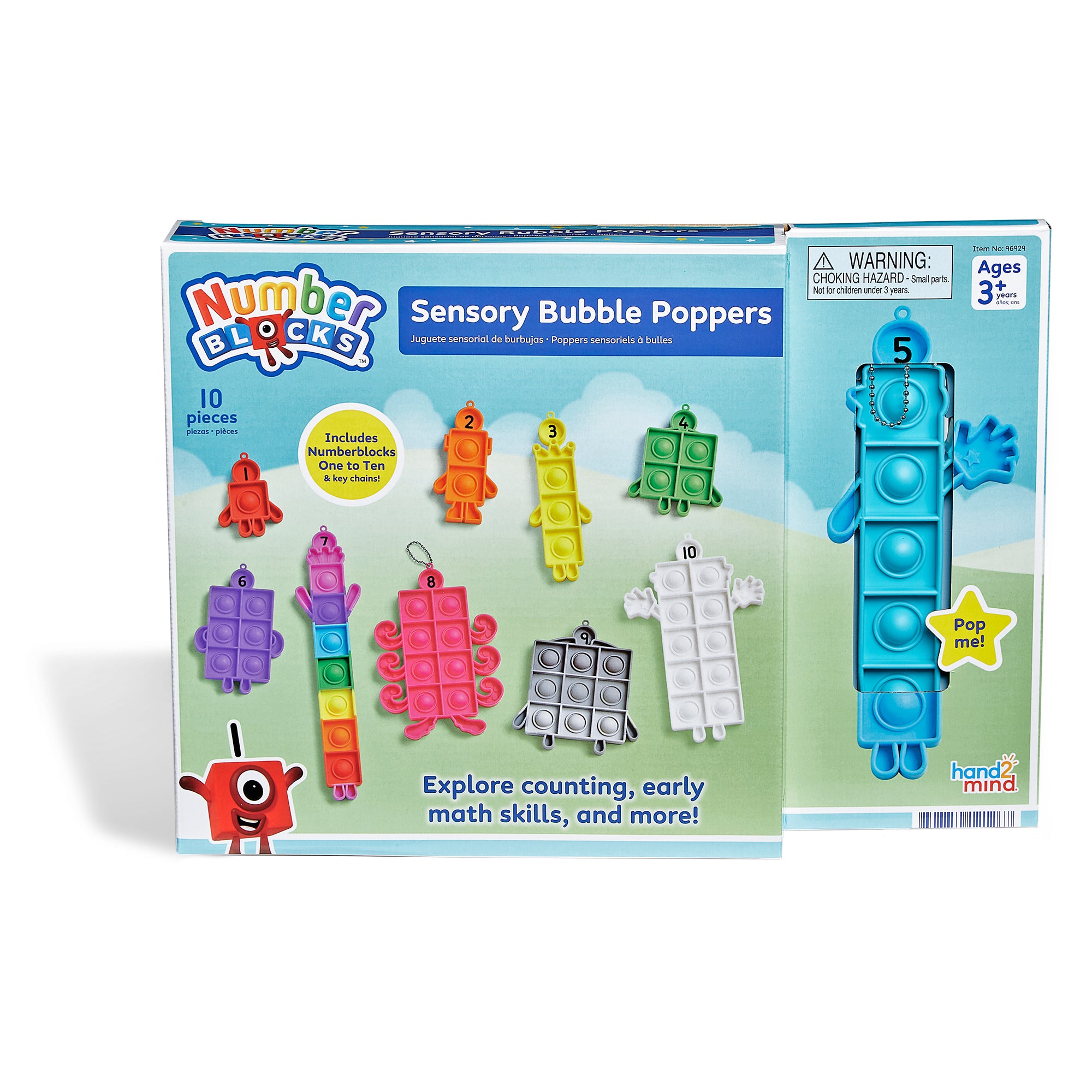 Hand2Mind | Numberblocks® Sensory Bubble Poppers (One to Ten)