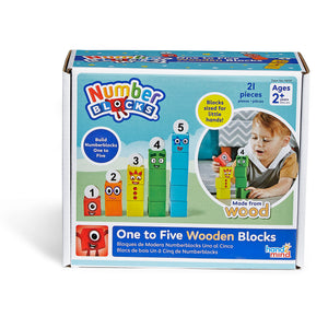 Hand2Mind | Numberblocks® One To Five Wooden Blocks