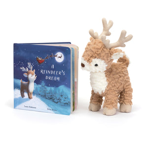 Jellycat | A Reindeer’s Dream Book & Mitzi Reindeer (Medium) Plush Set